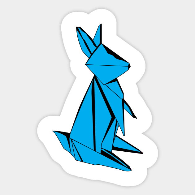 Origami Bunny Sticker by Killer Rabbit Designs